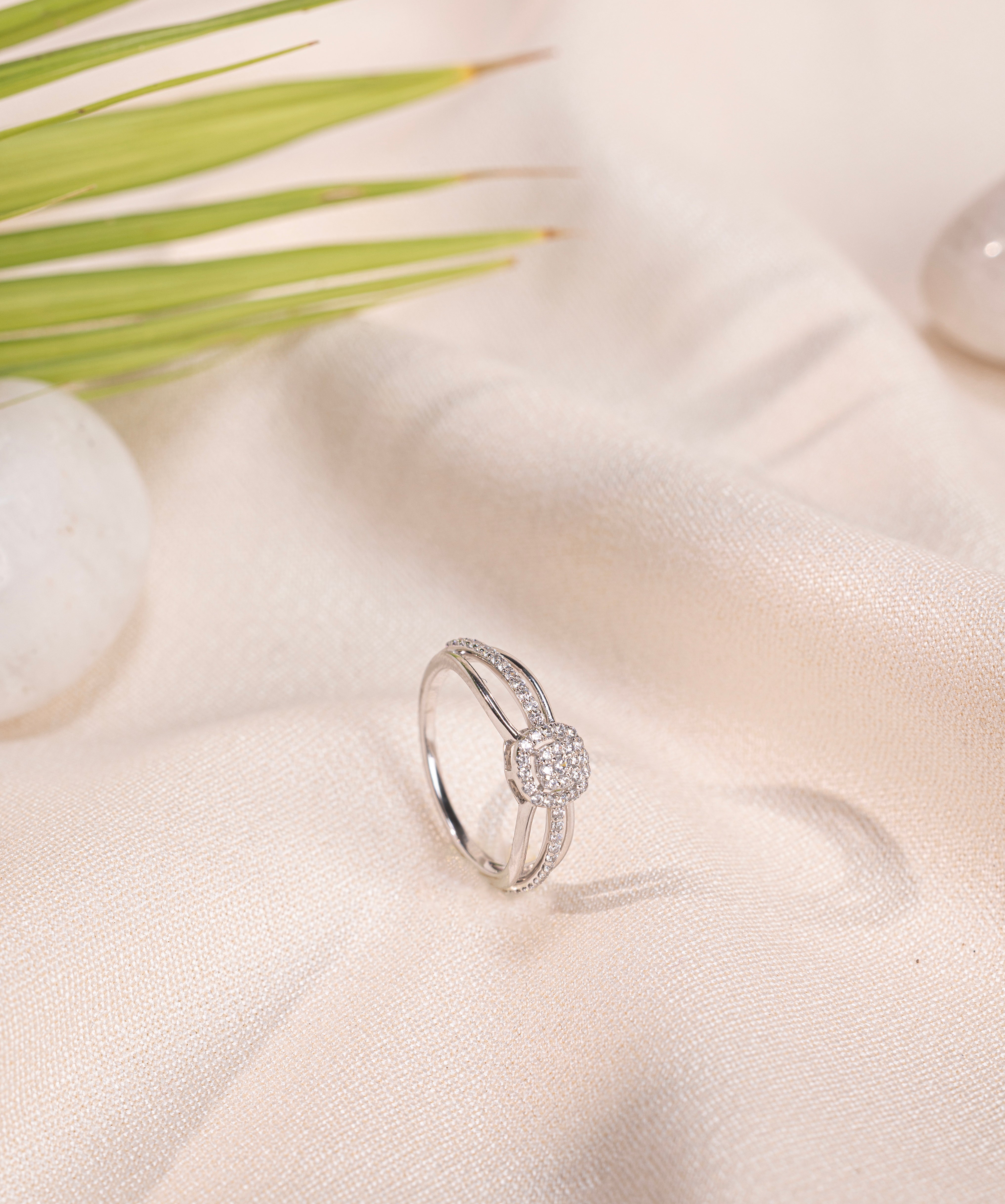 Linked Paisley Diamond Slip Bangle