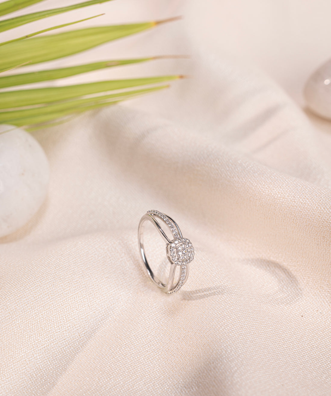 Linked Paisley Diamond Slip Bangle