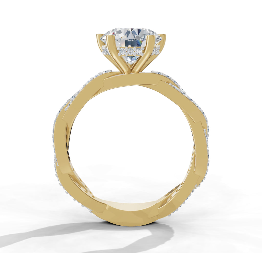 K-LR 460 Twirl Diamond Hoops