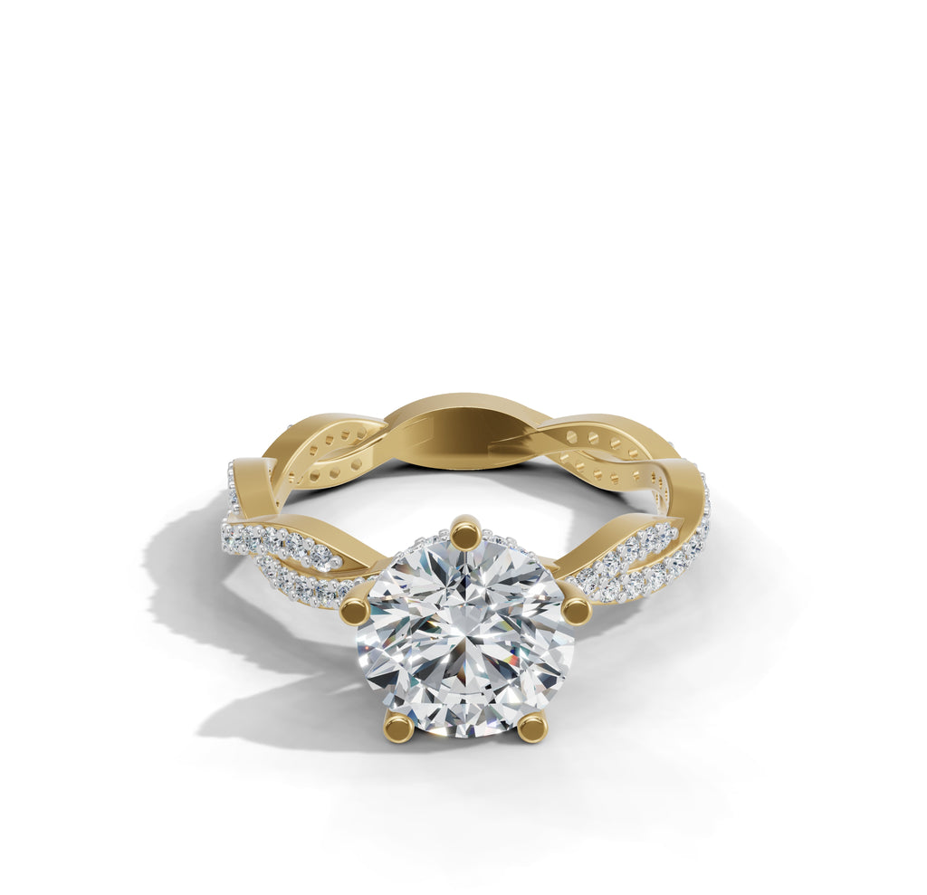 K-LR 460 Twirl Diamond Hoops