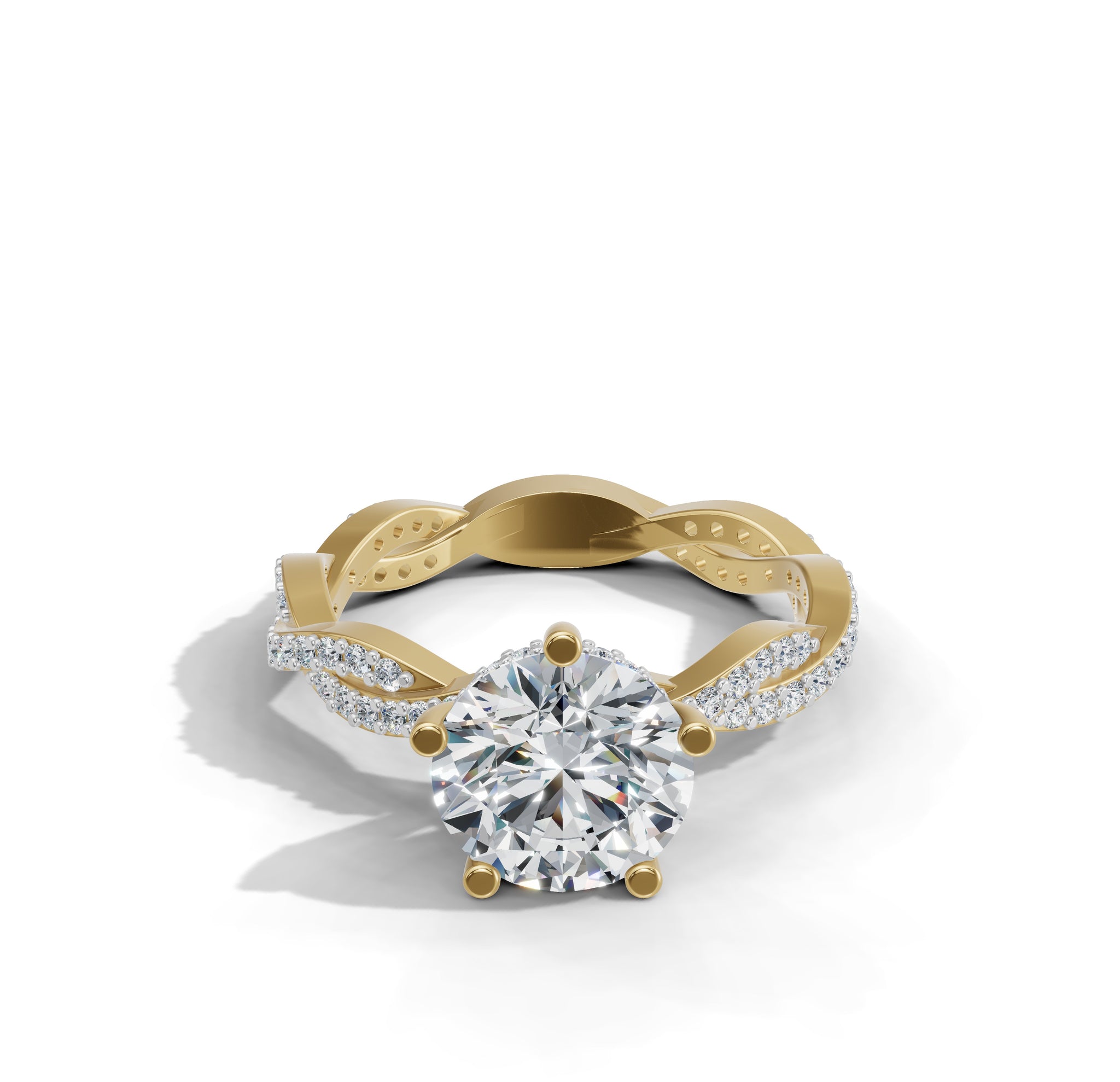 K-LR 460 Twirl Diamond Hoops