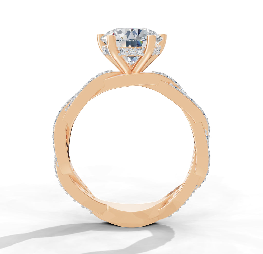 K-LR 460 Twirl Diamond Hoops