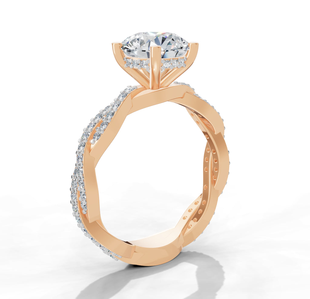 K-LR 460 Twirl Diamond Hoops