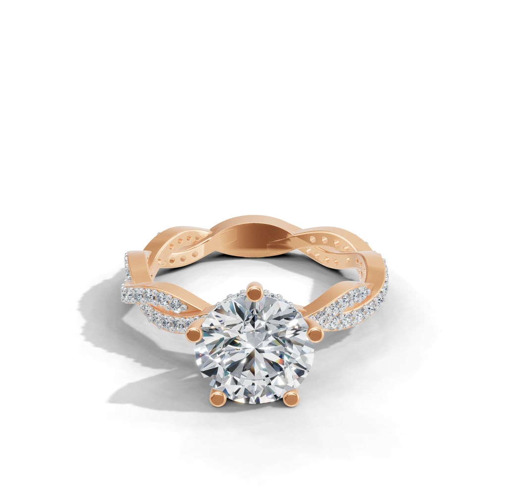 K-LR 460 Twirl Diamond Hoops