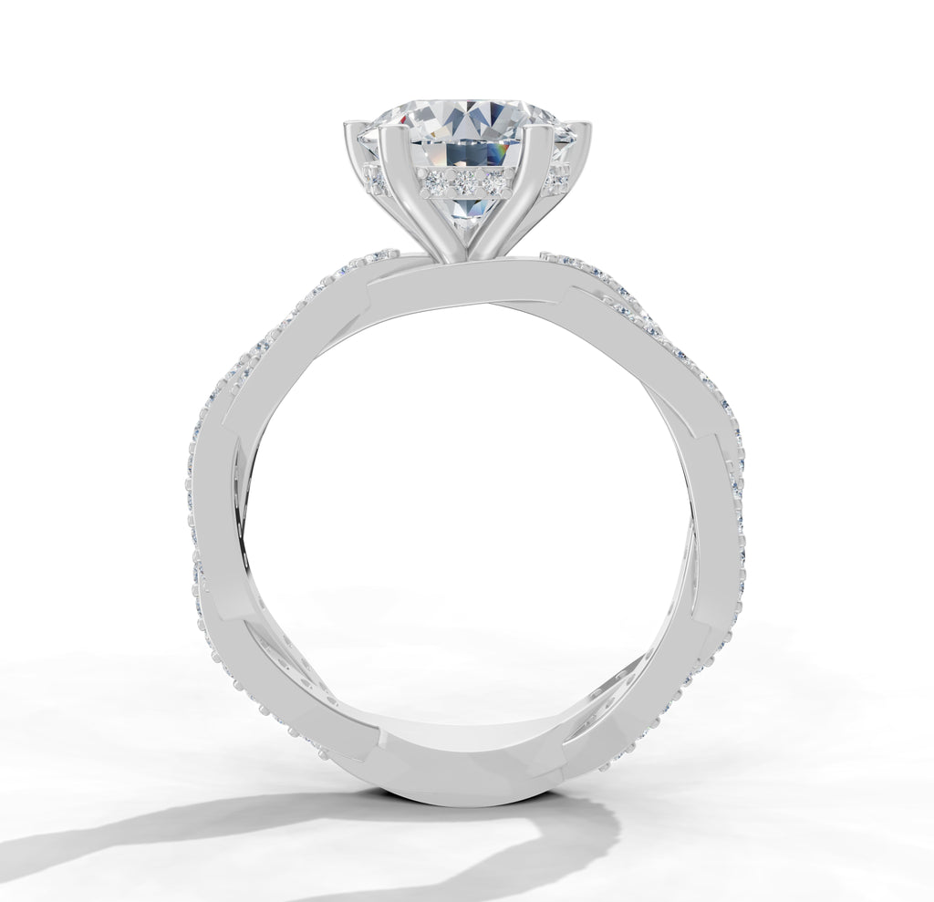 K-LR 460 Twirl Diamond Hoops