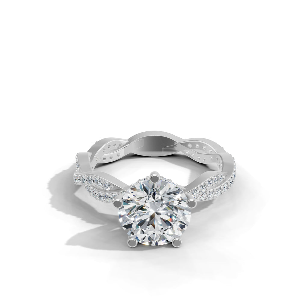 K-LR 460 Twirl Diamond Hoops