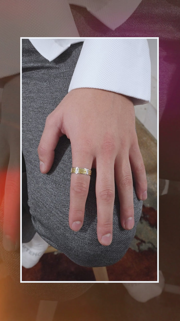 Red t-shirt with The Band graphic